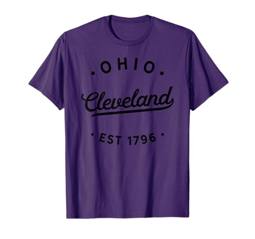 Classic Retro Vintage Cleveland Ohio 1796 USA Novelty Pride T-Shirt