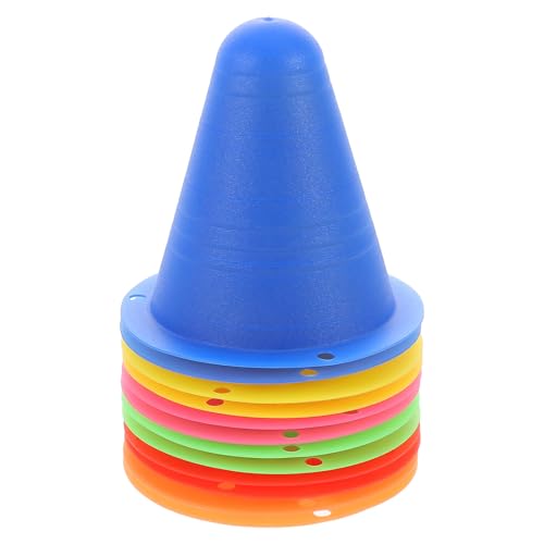 iplusmile 12 Piezas Conos de Entrenamiento Deportivo Mini Colores Brillantes para Fútbol Baloncesto Patinaje Obstacle Training Conos para Adultos