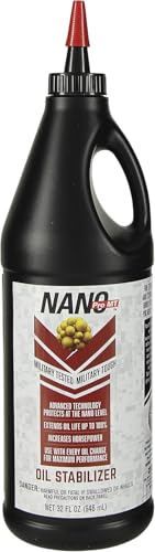 Nano Pro MT Oil Stabilizer High Mileage Engine Treatment Additive Reduces Friction & Wear Improves Horsepower & Oil Pressure Protects Against Viscosity Breakdown Extends Oil Life Compatible 32oz
