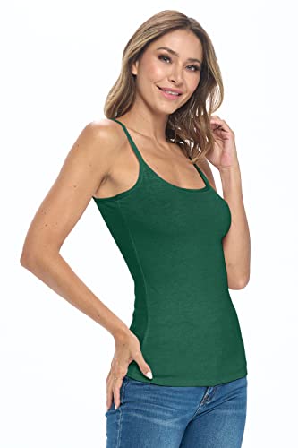 Image of Natural Uniforms Women's Camisole Tank Top-Breathable Cotton Stretch