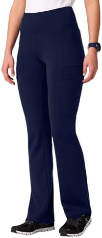 JAANUU Perri Women's Yoga Scrub Pant, 5-Pocket Skinny Fit 4-Way S...