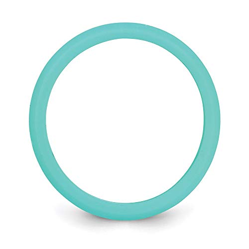 Silicone Sky Blue 5.7mm Bridal Engagement Wedding Band Ring Fine Jewelry For Women Gifts For Her2