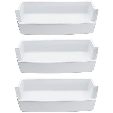 2187172 Refrigerator Door Shelf Bin by SupHomie - Compatible with Whirlpool Amana Kenmore Replaces WP2187172 PS328468 AP6006028 2187194K (3 Pack) Cover