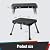 STOODER 11" Folding Step Stool, Non-Slip 16x12 Large Platform, Portable Compact Sturdy 1-Step Stools for Kids Adults Seniors at Indoor Outdoor - Durable & Safe (11 inch, Black)