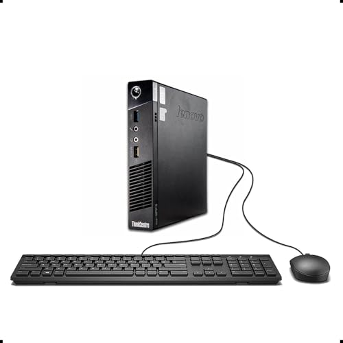 ALTE PRESTAZIONI - Mini PC desktop Lenovo ThinkCentre M93p con 8 GB di RAM per eseguire più applicazioni e schede browser contemporaneamente. Personalizzato con 256 GB di spazio SSD per archiviare app, foto, musica e film. Dotato di 8 GB per il multitasking a piena velocità e senza ritardi.