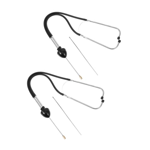 OFFSCH 2-pack Leak Detection Stick High Accuracy Water Pipe Leak Tester for Underground Domestic Lines Stainless Steel