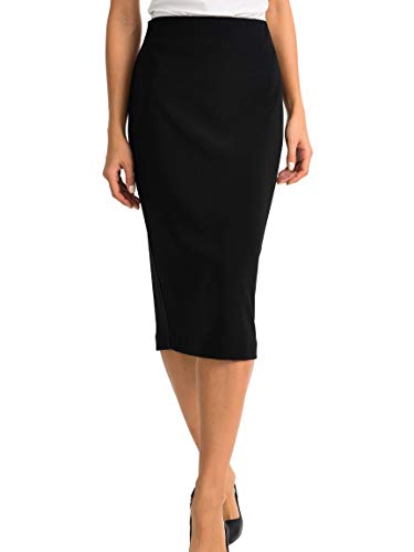 Womens Below-The-Knee Pencil Skirt Style 163083J