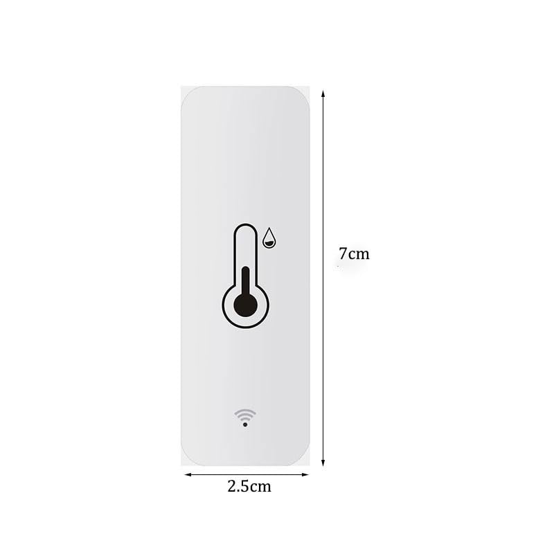 ABS Home Temperature Humidity Sensor Timed Detection Induction Thermometer