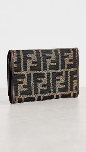 Women's Pre-Loved Fendi Tri-fold Wallet Zucca Canvas, Brown, One Size3