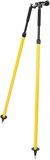 Surveying Aluminum Bipod for Prism Poles - Convenient Thumb Release, Telescopic Struts Adjustable Height Bipod for Land Surveying Total Stations - MUTOOP