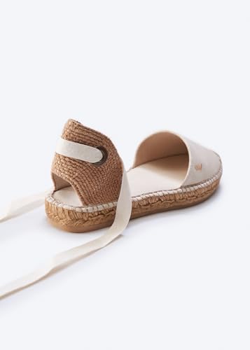 VISCATA Candell Canvas Espadrille Flats Organic Canvas, Comfort and Style for Every Occasion, Size 6-112