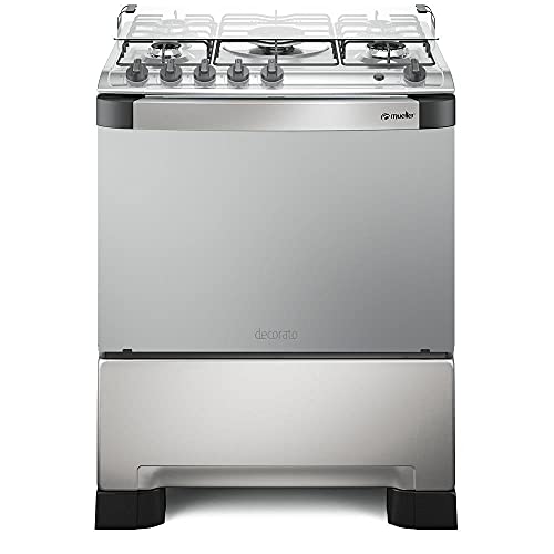 Fogão Mueller 5 bocas Decorato Inox