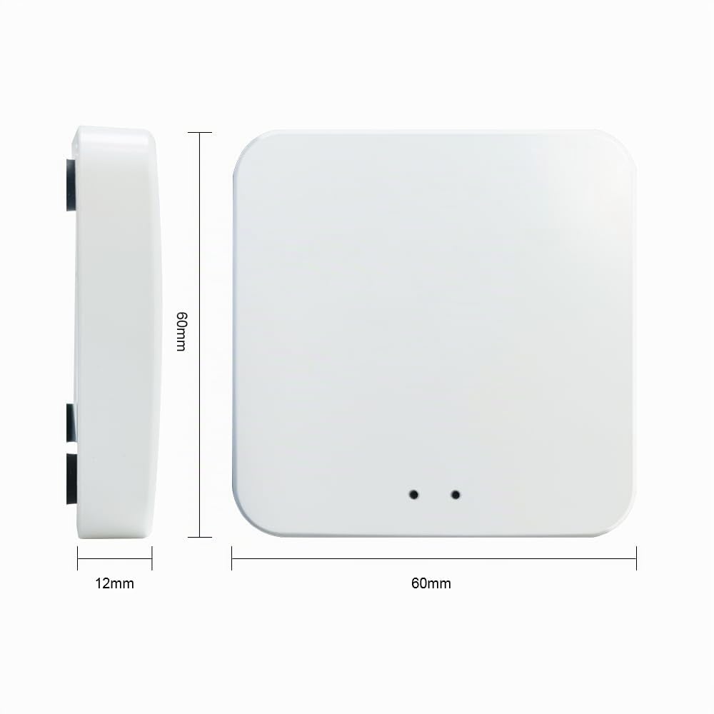 KETOTEK Passerelle Tuya WiFi ZigBee 3.0 Bluetooth Gateway Hub Sans Fil, Smart Life APP Commande, Uniquement pour Appareils Compatibles Tuya
