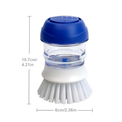 Image of CELOX 2 Pack Dish Brush with Soap Dispenser for Kitchen Cleaning, Kitchen Brush for Dish Pot Pan Sink Cleaning