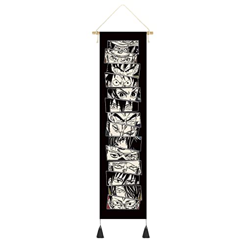 Rollbild mit berühmten Anime & Manga Charakteren | u.a. mit Puma D. Ace,...