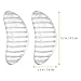 FOMIYES 4pairs Striped Arch Support Insoles for Non- Gel Pads for High Heels and Sandals Comfortable Foot Arch Cushioning for Men and Women