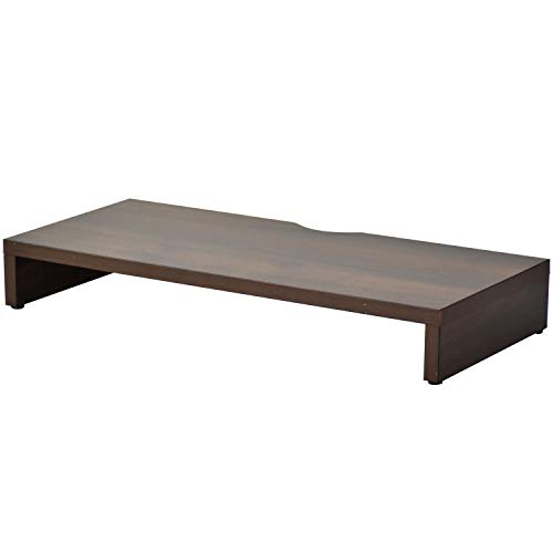 DORIS ドリス 机上台 木製 幅59cm モニター台 卓上 耐荷重20kg 組立式 ウォルナット キエット【13259】