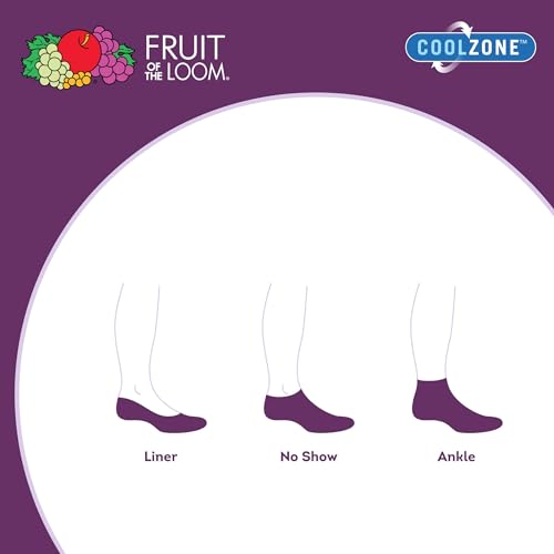 Fruit of the Loom Women Coolzone Cotton No Show Socks (6 Pack)3