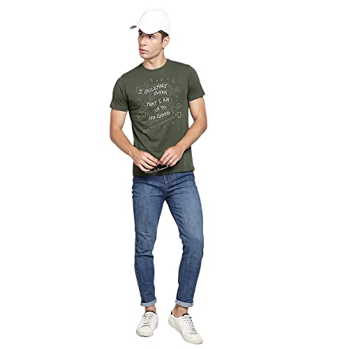 Image of Free Authority Harry Potter Printed Regular Fit Green Cotton Men's T-Shirt