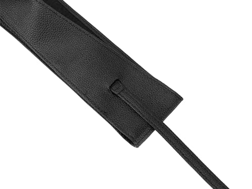 Women's Faux Leather Obi Belts Bowknot Wrap Around Wide Waistband for Evening Outfit Dress Shirts3