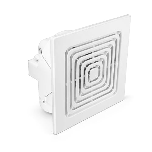 Image of Swirl Ceiling Ventilation Fan | 45W, 2000 RPM |Ideal for False Ceiling, Bathroom, Kitchen, Pooja rooms | ABS PP Plastic Body |(White)