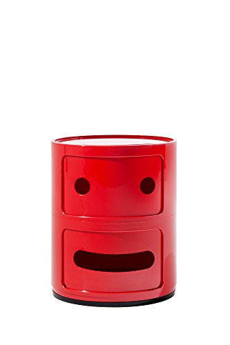 Kartell Componibile Smile Contenitore Faccia Seria, ABS,...