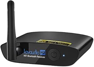 1Mii HiFi Bluetooth 5.0 Music Receiver for Home Stereo with LDAC, Bluetooth Audio Adapter with Audiophile DAC aptX HD, RCA Optical Output for AV Receiver or Stereo Amplifier - Lavaudio DS200Pro
