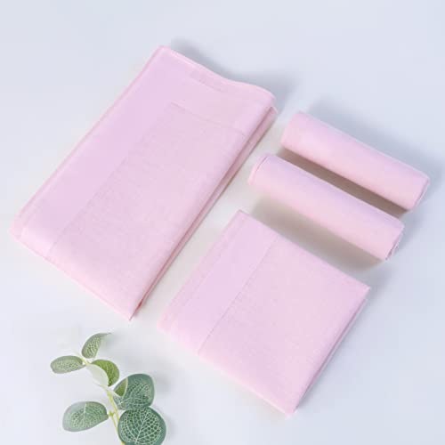 Image of HOULIFE Men's Cotton Handkerchiefs, Solid Color 60S Soft Cotton Hankies for Men Women 6 /12PCS 15.7 inchx15.7 inch