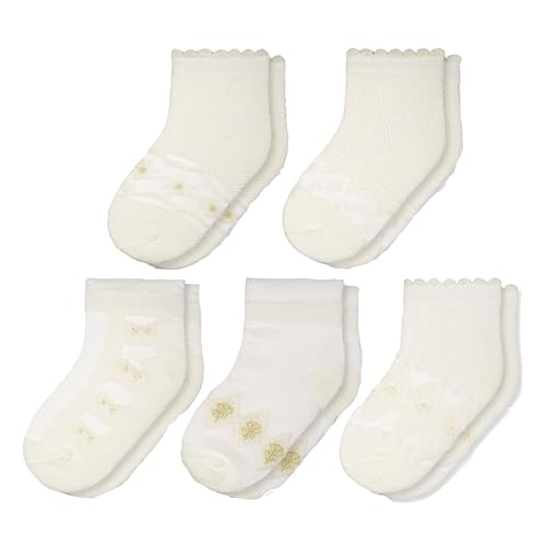 5 Pairs Ruffle Socks for Toddler Girls – Breathable Cotton Mesh, Frilly & Giftable Baby Dress Socks (2-4T)