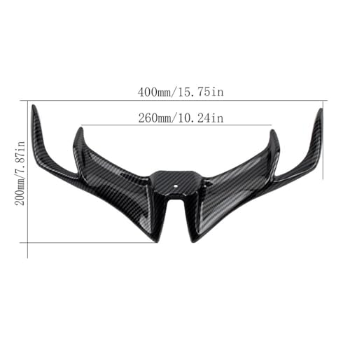 Ailerons de carénage avant moto universels en ABS pour modification