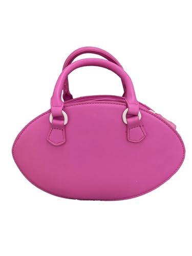 Betsey Johnson Luv Betsey LB HIKE Small Kitsch Pink Faux Leather Sports Football With Detachable Silver Cheerleader Pompoms Fashion Detail Top Handle Crossbody Handbag4