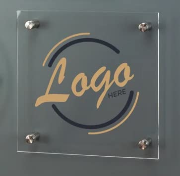 Personalized Customized signage, Square shape Transparent 5mm