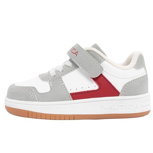 Image of Nautica Kids Adjustable Strap Shoes | Comfortable Casual Sneakers for Boys and Girls, Toddlers & Little Kids