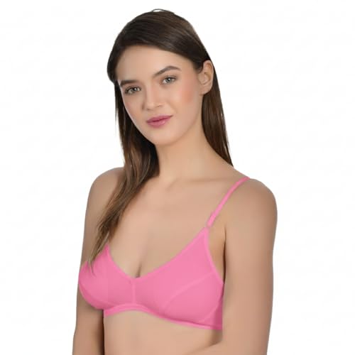Image of Aimly Women's Cotton Non-Padded Non-Wired Low Coverage Regular Bra Pack of 3