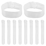 Cabilock Lot de 10 Bandeaux Jetables en Non-Tissé Doux Fermeture Adhésive Taille Ajustab...