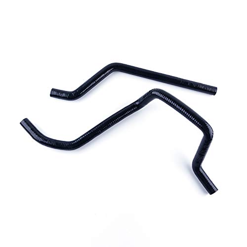 Tuyau de refroidissement en silicone pour radiateur Yamaha Grizzly 660 2002 2003 2004 2005 (noir)