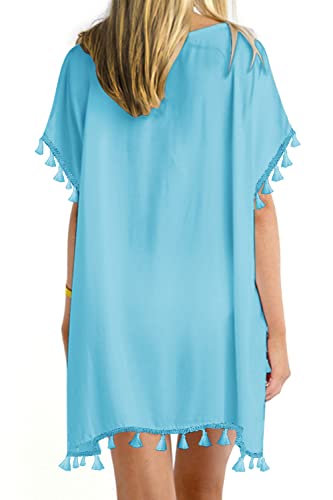 Image of Yincro Women's Chiffon Swimsuit Beach Bathing Suit Cover Ups for Swimwear