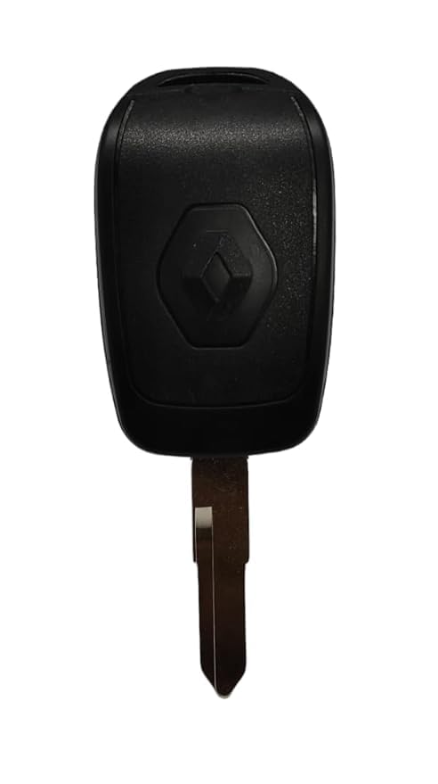 Image of Key Shell, 2 Button Key Shell Replacement, Compatible for Renault Duster, Kwid, Terreno, Triber, Kiger etc, Pack of 1, Black