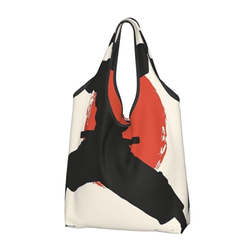 Sac de courses karaté en tissu lavable : pack de 3 cabas noirs résistants