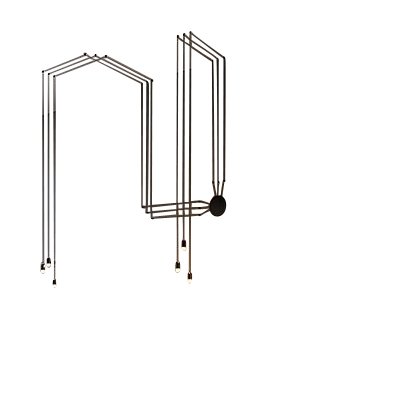 Vibia wirefl owfree forma 0350 LED lampada a