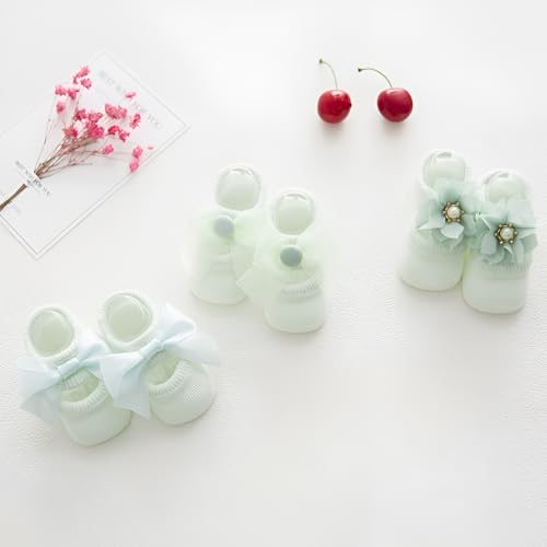 Image of SYGA NewBorn Baby's Regular Cotton Socks (Pack Of 3) For 0-12 months