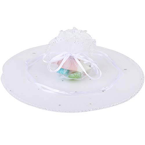 Wolfteeth 100u00a0X Dia.25u00a0cm Bolsas de Regalo Organza con cordón bomboneras