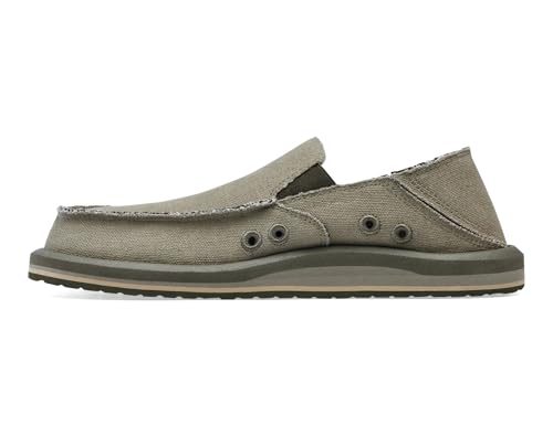 Sanuk Mens Donny Hemp Loafers | Mens Shoes | Slip On Shoes for Men | Men's Slip-on Loafers | Memory Foam Footbed3