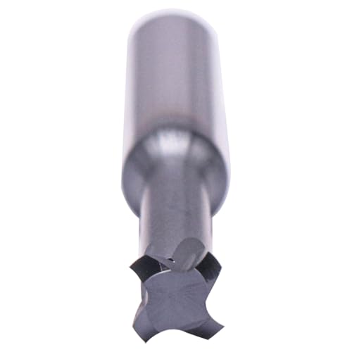 Image of BestParts 1 /2 inch 12-32 TPI Single Pitch Solid Carbide Thread end Mill - AlCrN Coated, 4 Flute, .372 inch Cutting Diameter, 3 /8 inch Shank Diameter, Necked to Thread 1.125 Deep, 3 inch Overall Length