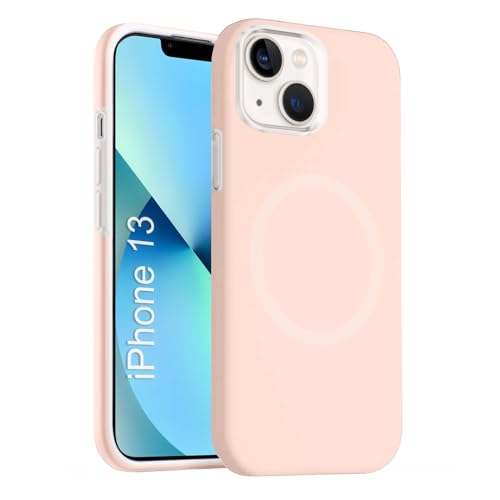 iPhone 12 Pro Max Silicone Magsafe Case | Shock Proof Design & Camera Protection | Premium Rubberised Apple iPhone 12 Pro Max Cover (Microfiber Lining) | Ultra Smooth Silicone - Pink