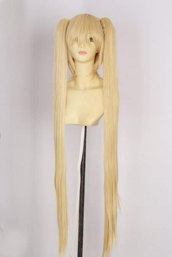 Wig blonde wig (wig) 100 cm (centimeters) bans set twin tails long gold burondohea / Cosplay, 3000 of Nagi