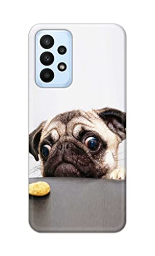 Image of PRINTFIDAA� Printed Hard Back Cover Case for Samsung Galaxy A23 4G | Samsung Galaxy A23 5G Back Cover (Pug Dog) -2808