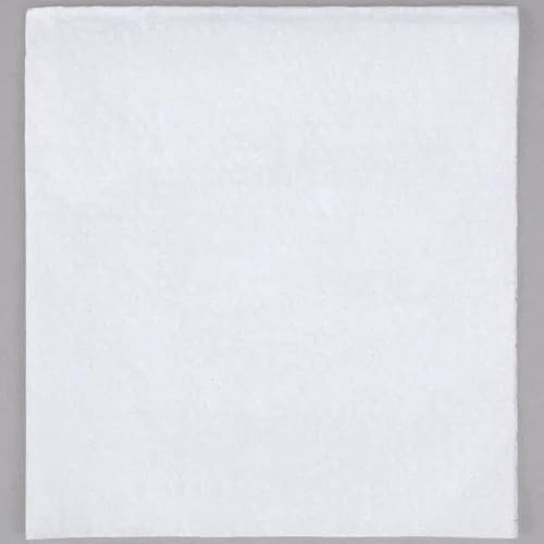 White Rectangle Luncheon Napkins, 1/4 Fold, 1-Ply Paper, 10 x 12 Inches, Embossed, 6000 per Case