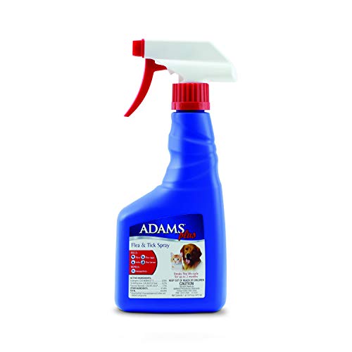Adams Plus Flea and Tick Spray for Cats and Dogs, 16 Oz