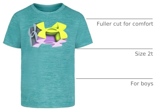 Image of Under Armour Boys' Short Sleeve Logo Graphic T-Shirt, Lightweight & Breathable, Relaxed Fit